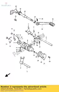 Suzuki 2522141X00 widelec, zmiana biegów - Dół