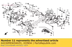 Here you can order the cowl set, l. Middle (wl) from Honda, with part number 64330MEWD40ZC: