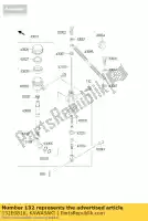 132E0816, Kawasaki, parafuso-flangeado-pequeno, 8x kmx125-a kawasaki eliminator kmx kr voyager zg 125 200 250 600 1200 1986 1987 1988 1989 1990 1991 1992 1995 1998 1999 2001 2002, Novo