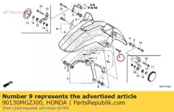 schroef, pan, 6x30 van Honda, met onderdeel nummer 90130MGZJ00, bestel je hier online: