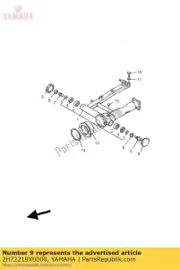 yamaha 2H72219X0000 cover - Bottom side