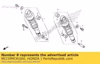 90159MCKG00, Honda, parafuso, rr. almofada honda vt shadow ca spirit c2  s aero c3 c2s cs black c2b c ace vt1100c2 vt750c2 vt750c2b vt750c2s 750 1100 , Novo