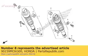 Honda 90159MCKG00 perno, rr. amortiguar - Lado inferior