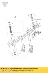 Ici, vous pouvez commander le poteau assy rh auprès de Triumph , avec le numéro de pièce T2041417: