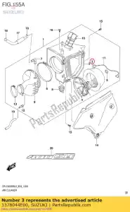 suzuki 1378044E00 filter air - Bottom side