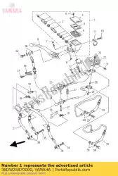 Aquí puede pedir subconjunto del cilindro maestro de Yamaha , con el número de pieza 36DW25870000: