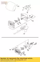 50211510100, KTM, faro anteriore cpl. cev 295 '96 ktm  egs enduro exc lse rxc six 400 620 1996 1997 2020, Nuovo