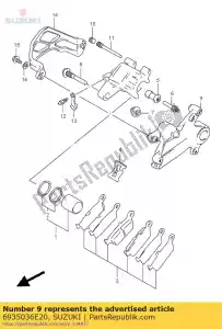 Suzuki 6935036E20 support - La partie au fond