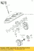 210070019, Kawasaki, rotor, pulserend zx1000-c1h kawasaki  zx 1000 2004 2005 2011 2012 2013 2014 2015 2016 2017 2018 2019 2020, Nieuw