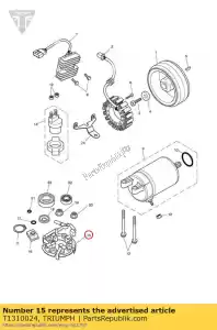 triumph T1310024 uchwyt rozrusznika sub assy - Dół