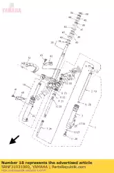 Tutaj możesz zamówić zespó? Przedniego widelca (prawy) od Yamaha , z numerem części 5RNF31031000: