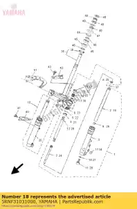 yamaha 5RNF31031000 zespó? przedniego widelca (prawy) - Dół