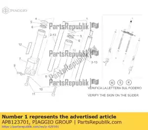 Piaggio Group AP8123701 butée de fin de course - La partie au fond