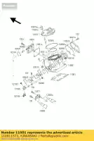 110011573, Kawasaki, g?owica cylindra kawasaki kx 125, Nowy