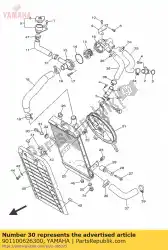 Aquí puede pedir perno, cabeza hexagonal de Yamaha , con el número de pieza 901100626300: