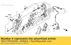 Aqui você pode pedir o grampo, cabo do sensor em Honda , com o número da peça 38517MGSD80: