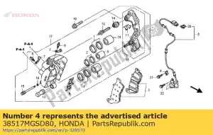 Honda 38517MGSD80 abrazadera, cable del sensor - Lado inferior
