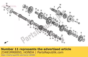 Honda 23481MR8000 engranaje, c-4 - Lado inferior