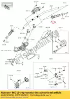 460190060, Kawasaki, grip-assy, ??valvola a farfalla kawasaki er6f  f z eversion d er6n e b c a kle versys klz ninja ex krt edition vulcan special se en s ag bg sugomi version abs zr800 er650 ex650 vn er 6f 6n 300 z800 bds dds ads cds 1000 bef def z800e 650 z300 en650 z650l lams ex300 300se 650l kle300 vers, Nuovo