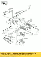 330010057458, Kawasaki, Arm-comp-swing,p.silver kawasaki kx  r f kx250f 250 , New