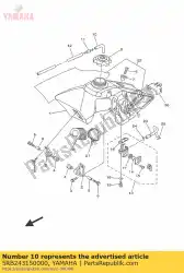 Ici, vous pouvez commander le pipe 5 auprès de Yamaha , avec le numéro de pièce 5RB243150000: