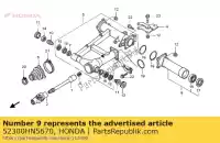 52300HN5670, Honda, pipe assy., l. housing honda trx350fe fourtrax rancher 4x4 es trx400fa at 350 400 , New