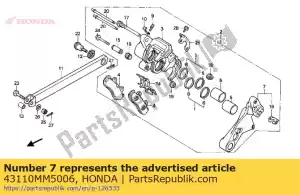 Honda 43110MM5006 soporte comp., rr. - Lado inferior