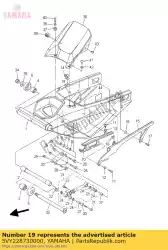 Here you can order the seal 1 from Yamaha, with part number 5VY228730000: