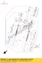 Tutaj możesz zamówić komplet przedniego widelca od Yamaha , z numerem części 15PF31000000: