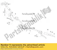 656170, Piaggio Group, handlebar weight x7 vespa rp8m45723, rp8m45724 rp8md3102 zapma3602, zapma362, zapma361 zapma39m zapmd3102 300 2019 2020 2021 2022, New