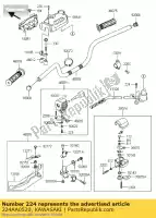 224AA0520, Kawasaki, vite-pan-wp-cros, 5x20 kawasaki estrella klf300 4x4 250 300 , Nuovo