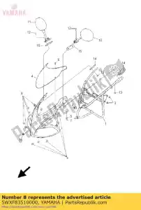 yamaha 5WXF83510000 corpo, capota - Lado inferior