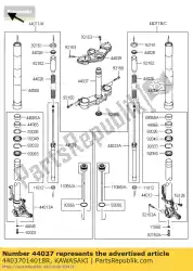 Here you can order the holder-fork under,f. S. Bl zx100 from Kawasaki, with part number 44037014018R: