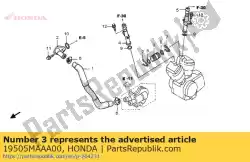 Here you can order the joint, water (frrr) from Honda, with part number 19505MAAA00: