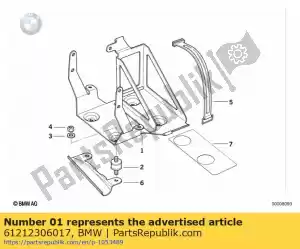 bmw 61212306017 boîtier de batterie en métal - Partie inférieure