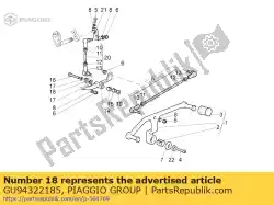 lente van Piaggio Group, met onderdeel nummer GU94322185, bestel je hier online: