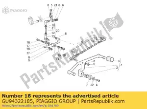 Piaggio Group GU94322185 lente - Onderkant