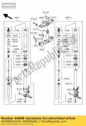 Aquí puede pedir tubo-tenedor exterior, plata zg1400a de Kawasaki , con el número de pieza 440080052KX: