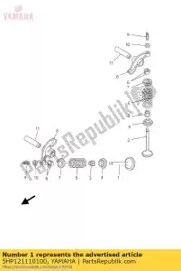 yamaha 5HP121110100 valvola, aspirazione - Il fondo