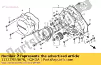 11333MBN670, Honda, deksel comp., oliefilter honda xr 650 2000 2001 2002 2003 2004 2005 2006 2007, Nieuw