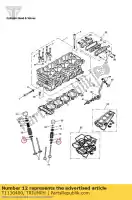 T1130400, Triumph, Guarnizione, stelo valvola 4mm triumph daytona 600 & 650 daytona 675 from vin 381275 daytona 675 from vin 564948 daytona 675 up to vin 381274 daytona 675 vin 381275 to vin 564947 daytona 675r from vin 564948 speed four street triple street triple from vin 560477 street triple r str, Nuovo