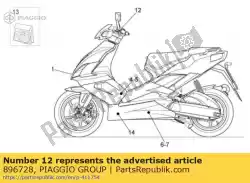 Here you can order the handlebar dec. Sr from Piaggio Group, with part number 896728: