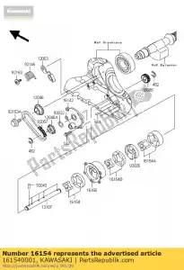 kawasaki 161540001 rotor-pompe, alimentation vn2000-a1h - La partie au fond