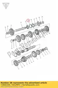 triumph T3800300 snap ring, ext, 62x1.7 - Bottom side