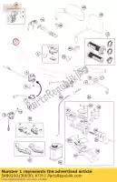 5480200130030, KTM, manillar d = 28 mm sx / exc negro ktm exc xc xcf six days europe f w usa 125 250 300 350 450 500, Nuevo