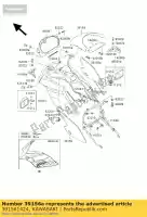 391561424, Kawasaki, almohadilla, carenado, rh kawasaki gpz gpzs uk 500, Nuevo