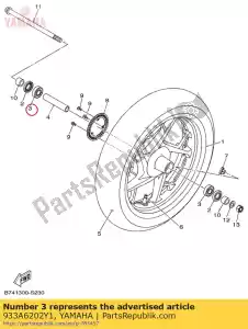 yamaha 933A6202Y1 consequência - Lado inferior