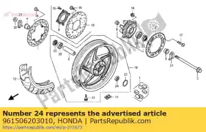 Honda 961506203010 roulement, bille radiale, 620 - La partie au fond