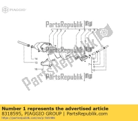 8318595, Aprilia, air box secondario, Nuovo