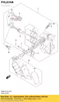 5911620E00, Suzuki, guía, almohadilla suzuki  dr z rm tr 50 80 85 125 1998 1999 2000 2001 2002 2003 2004 2005 2006 2007 2008 2009 2010 2012 2014 2015 2016 2017 2018 2019, Nuevo